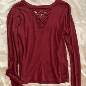 Hollister Cut Out Top